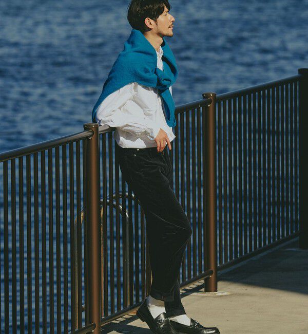 SHIPS「SHIPS: KAKEGAWA コーデュロイ 5ポケット スリム パンツ」|チノ|