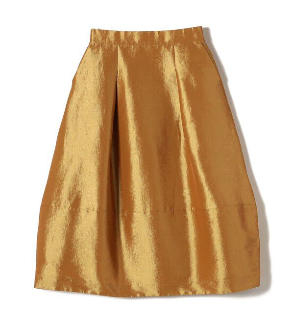 SHIPS Colors 「SHIPS Colors:〈手洗い可能〉シャンタン タック スカート」|スカート|イエロー系