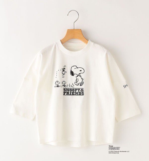 SHIPS KIDS「SHIPS KIDS:140～160cm / スヌーピー 7分袖 TEE」|Tシャツ・カットソー|