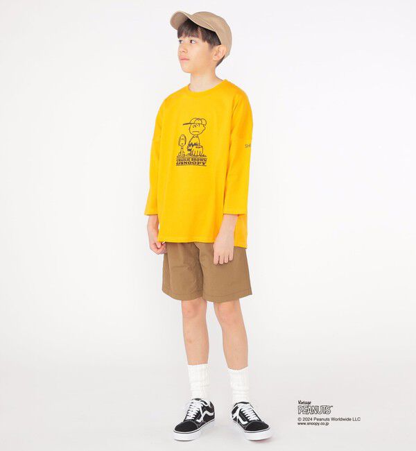 SHIPS KIDS「SHIPS KIDS:140～160cm / スヌーピー 7分袖 TEE」|Tシャツ・カットソー|