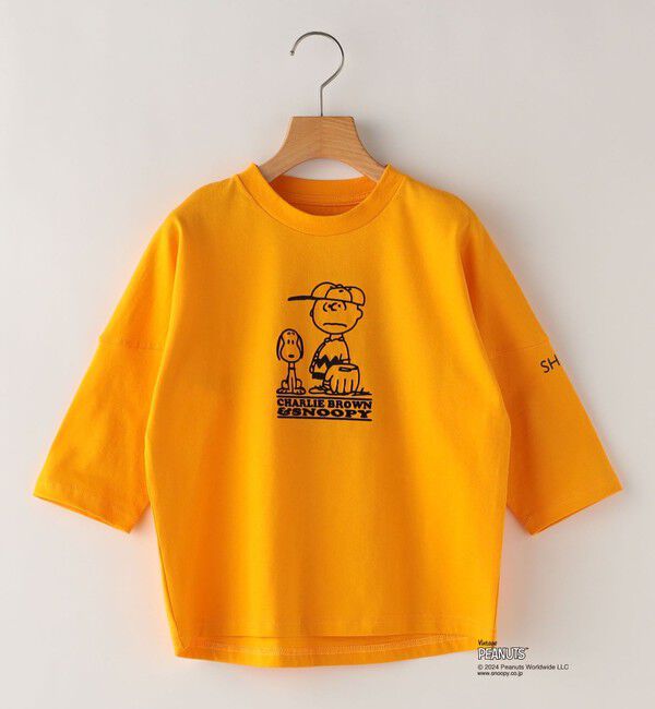 SHIPS KIDS「SHIPS KIDS:140～160cm / スヌーピー 7分袖 TEE」|Tシャツ・カットソー|