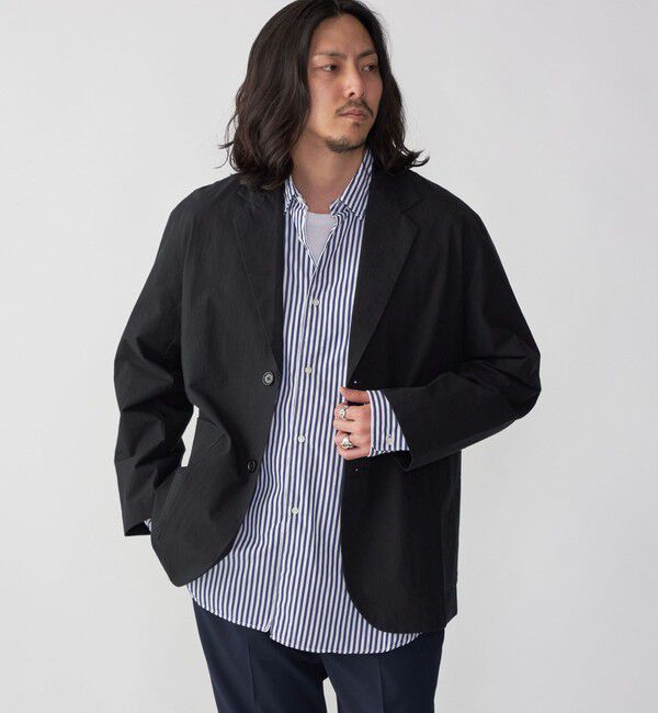 SHIPS「SHIPS: コットン ブロード リラックス シャツ ジャケット」|テーラードジャケット|