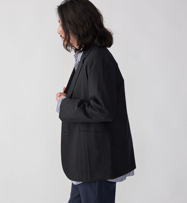 SHIPS「SHIPS: コットン ブロード リラックス シャツ ジャケット」|テーラードジャケット|