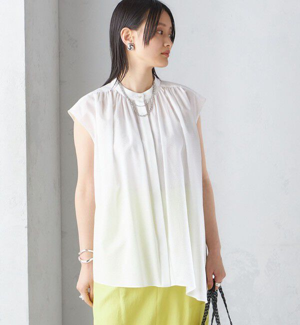 SHIPS for women「〈手洗い可能〉コットン リップル アシメ ブラウス ◇」|シャツ・ブラウス|