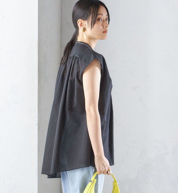 SHIPS for women「〈手洗い可能〉コットン リップル アシメ ブラウス ◇」|シャツ・ブラウス|