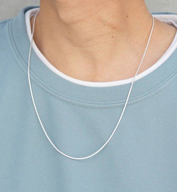 SHIPS any「SHIPS any: SLV925 55cm チェーン ネックレス」|ネックレス|ホワイト系