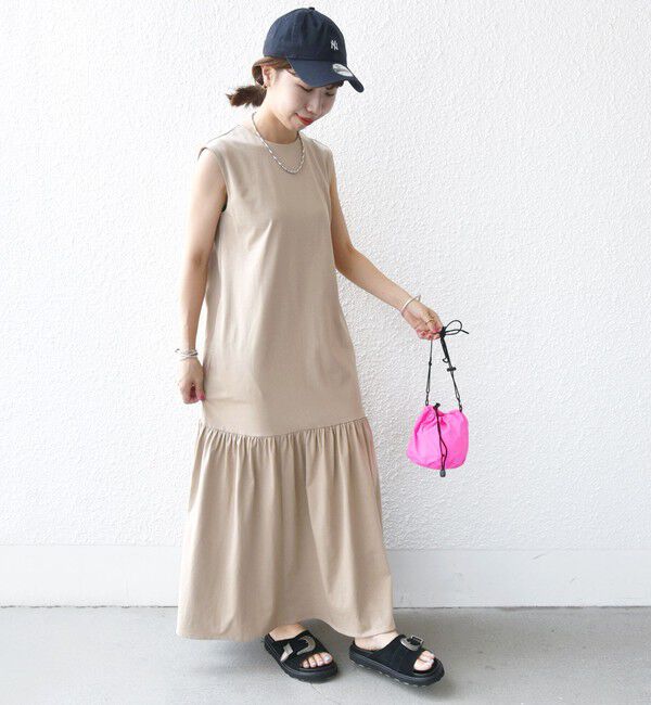 SHIPS for women「〈手洗い可能〉ワンコットン ティアード カットソー ワンピース」|ワンピース|