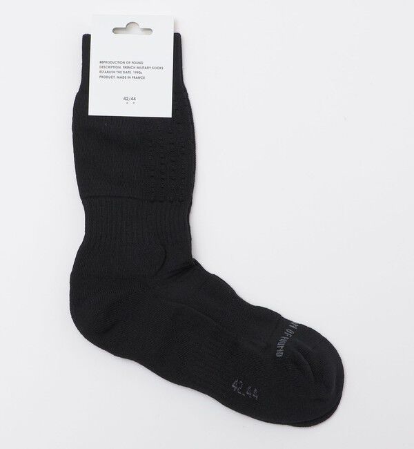 SHIPS「REPRODUCTION OF FOUND :FRENCH MILITARY SOCKS」|ソックス|ブラック