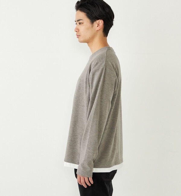 SHIPS Colors 「SHIPS Colors:〈洗濯機可能〉サカリバ フェイクレイヤード ロングスリーブ カットソー」|Tシャツ・カットソー|