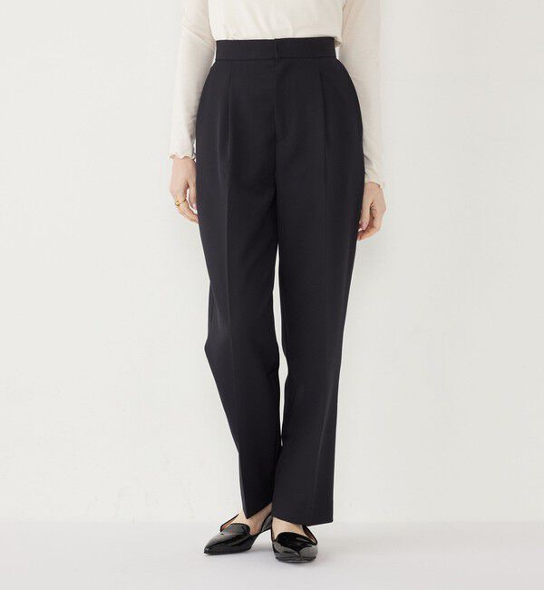 SHIPS Colors 「SHIPS Colors:〈手洗い可能〉ツインクロス タック パンツ◇」|その他|ネイビー