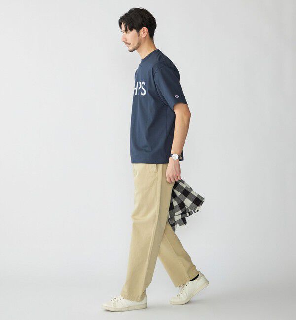 SHIPS「【SHIPS別注】Champion: SHIPS ロゴ プリント Tシャツ」|Tシャツ・カットソー|