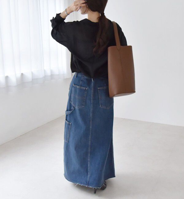 quaranciel「quaranciel:〈洗濯機可能〉シアー ポケット オープンカラー オーバー シャツ」|シャツ・ブラウス|