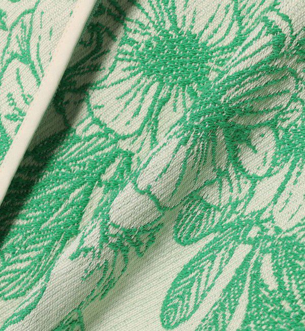 quaranciel「quaranciel: フラワー ジャカード パイピング ノーカラー ジャケット」|ノーカラージャケット|