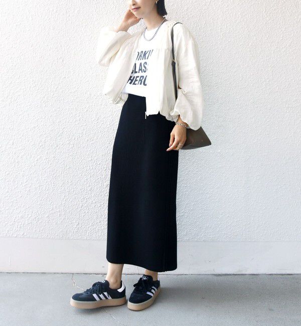 SHIPS for women「〈手洗い可能〉バック ギャザー リネン ジップ ブルゾン」|ブルゾン・スタジャン|