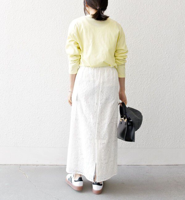 SHIPS any「【SHIPS any別注】MONMIMI:〈洗濯機可能〉ロゴ プリント ロンTEE 25SS」|Tシャツ・カットソー|