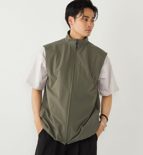 SHIPS Colors 「SHIPS Colors:〈接触冷感・吸水速乾・洗濯機可能〉スタンド ベスト」|ベスト・ジレ|
