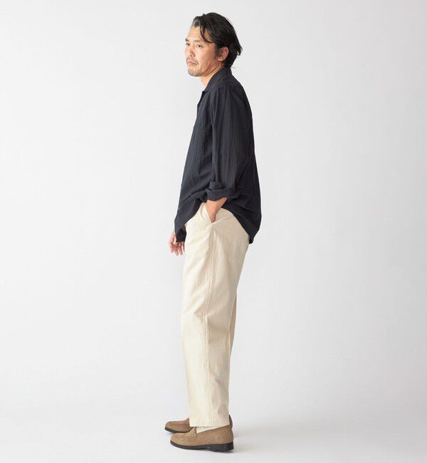 SHIPS「Southwick Gate Label: TW エンボス ロングスリーブ キャンプシャツ」|シャツ・ブラウス|