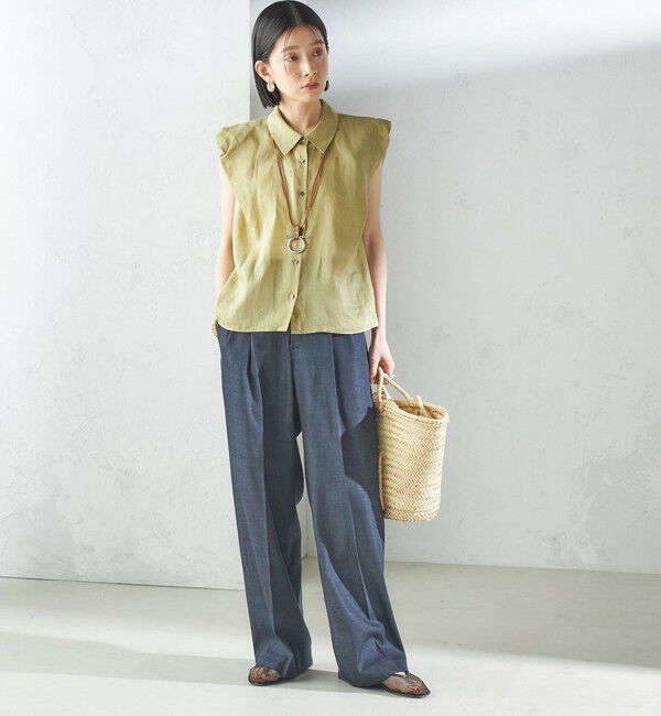 SHIPS for women「〈手洗い可能〉ラミー 4 ギャザー スリーブ ブラウス」|シャツ・ブラウス|