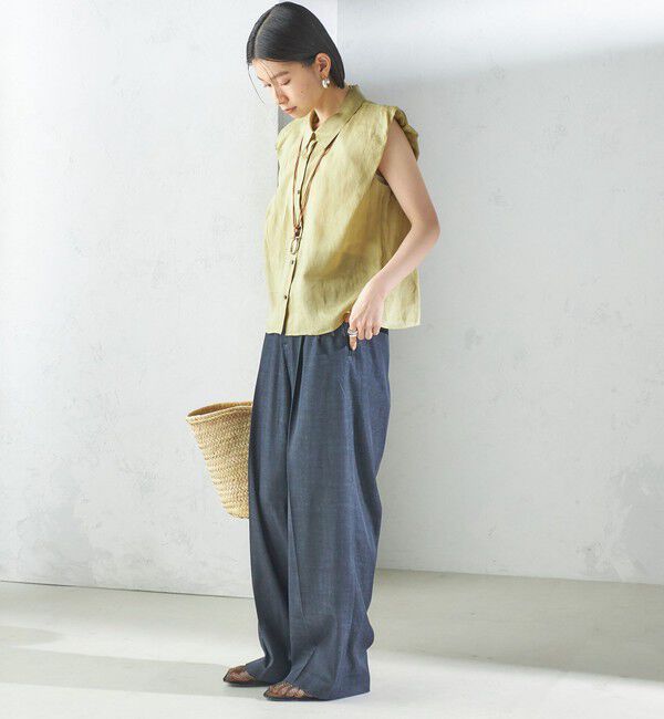 SHIPS for women「〈手洗い可能〉ラミー 4 ギャザー スリーブ ブラウス」|シャツ・ブラウス|