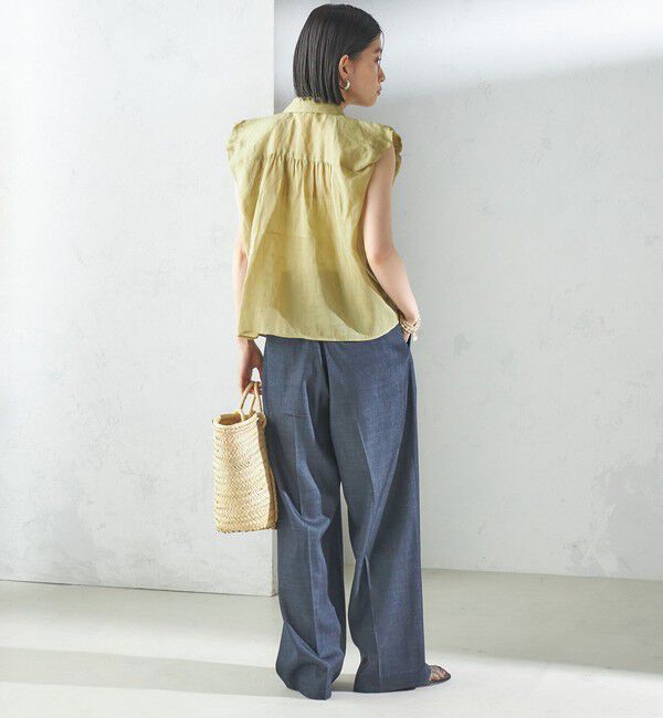 SHIPS for women「〈手洗い可能〉ラミー 4 ギャザー スリーブ ブラウス」|シャツ・ブラウス|