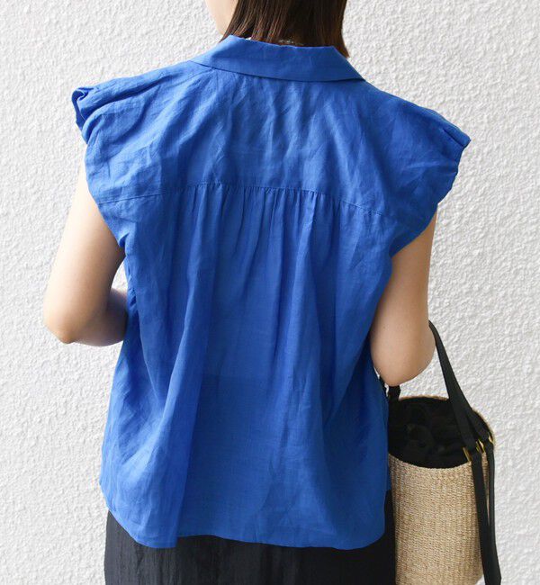 SHIPS for women「〈手洗い可能〉ラミー 4 ギャザー スリーブ ブラウス」|シャツ・ブラウス|