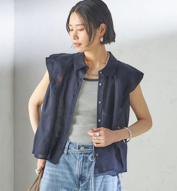 SHIPS for women「〈手洗い可能〉ラミー 4 ギャザー スリーブ ブラウス」|シャツ・ブラウス|