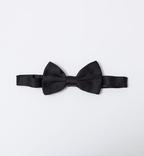 SHIPS「【SHIPS別注】Stefano Cau: シルク サテン ソリッド ボウタイ」|ネクタイ・蝶ネクタイ|ブラック