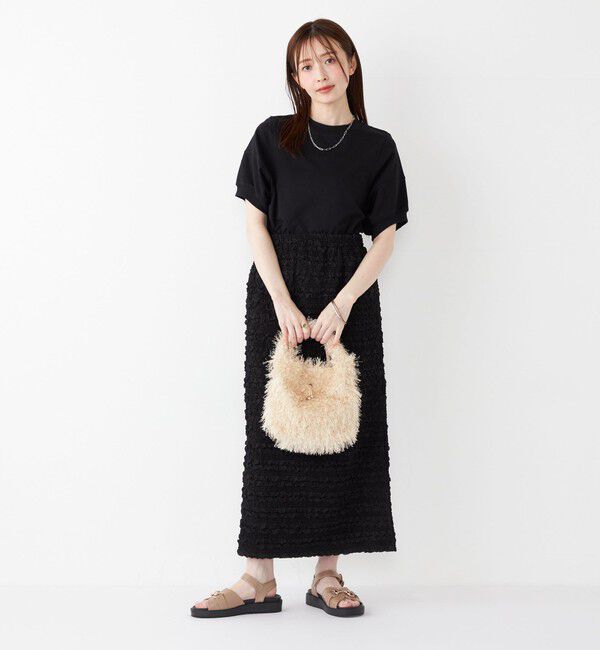 SHIPS Colors 「SHIPS Colors:〈洗濯機可能〉ミニ裏毛 デザインスリーブ トップス」|Tシャツ・カットソー|