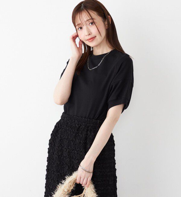 SHIPS Colors 「SHIPS Colors:〈洗濯機可能〉ミニ裏毛 デザインスリーブ トップス」|Tシャツ・カットソー|