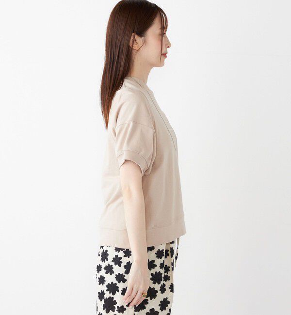 SHIPS Colors 「SHIPS Colors:〈洗濯機可能〉ミニ裏毛 デザインスリーブ トップス」|Tシャツ・カットソー|