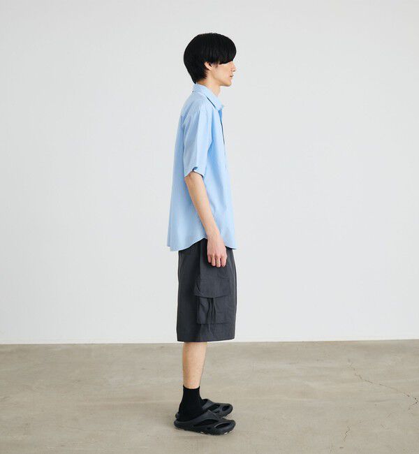 SHIPS「City Ambient Products: レギュラーカラー ブロード オーバー シャツ (半袖)」|シャツ・ブラウス|