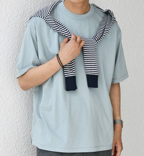 SHIPS any「SHIPS any: JAPAN MADE ハイゲージ コットン リラックス リブネック Tシャツ◇」|Tシャツ・カットソー|