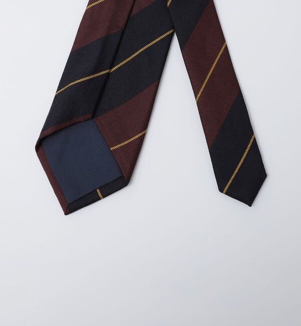 SHIPS「Puccini: シルク ブークレ レジメンタル ネクタイ」|ネクタイ・蝶ネクタイ|