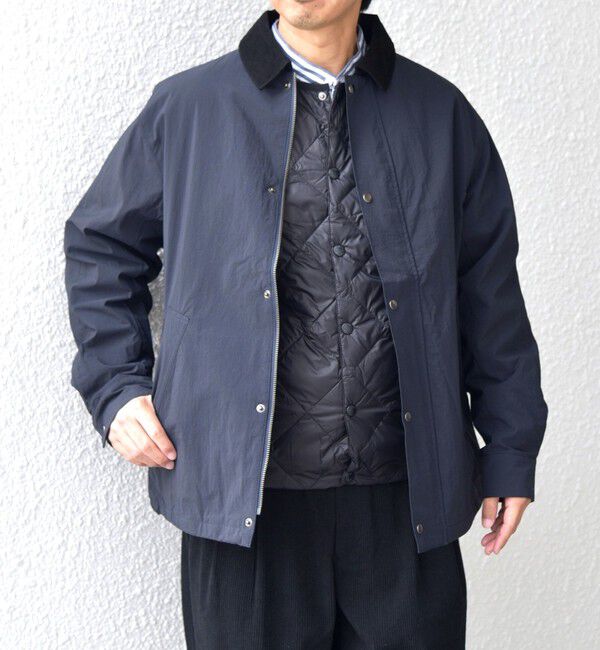 SHIPS any「【SHIPS any別注】Bollington: タスランナイロン ショート ハンティングジャケット◇」|ブルゾン・スタジャン|ネイビー