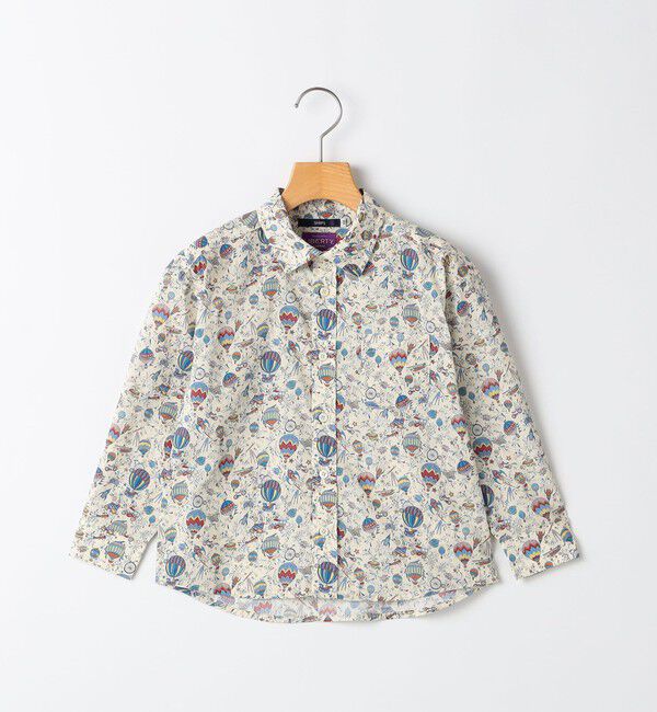 SHIPS KIDS「SHIPS KIDS:100～130cm / リバティ プリント 長袖 シャツ」|シャツ・ブラウス|