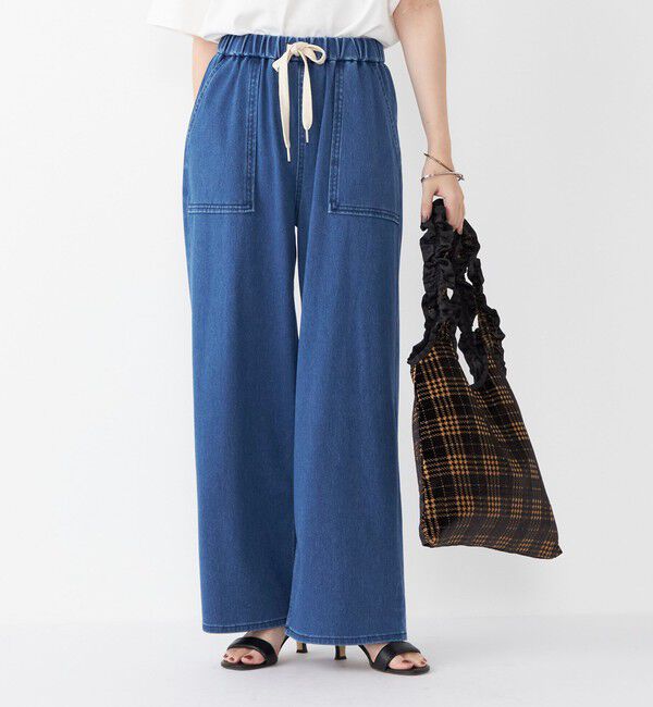 SHIPS Colors 「SHIPS Colors:〈洗濯機可能〉カットデニム ドロスト パンツ◇」|デニム|