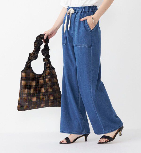 SHIPS Colors 「SHIPS Colors:〈洗濯機可能〉カットデニム ドロスト パンツ◇」|デニム|