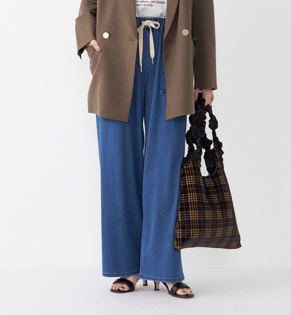 SHIPS Colors 「SHIPS Colors:〈洗濯機可能〉カットデニム ドロスト パンツ◇」|デニム|