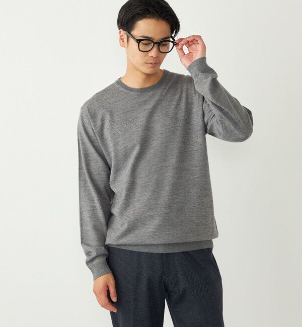 SHIPS Colors 「SHIPS Colors:〈手洗い可能〉アンチピリング 12ゲージ クルーネック ニット」|ニット・セーター|