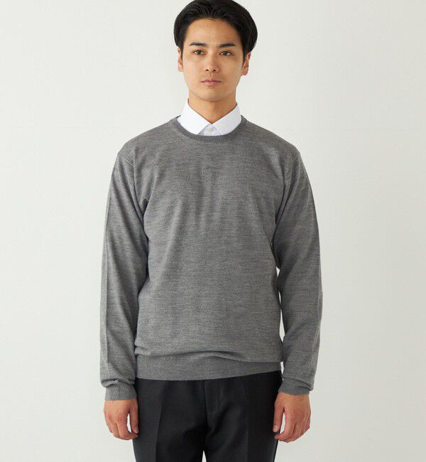 SHIPS Colors 「SHIPS Colors:〈手洗い可能〉アンチピリング 12ゲージ クルーネック ニット」|ニット・セーター|