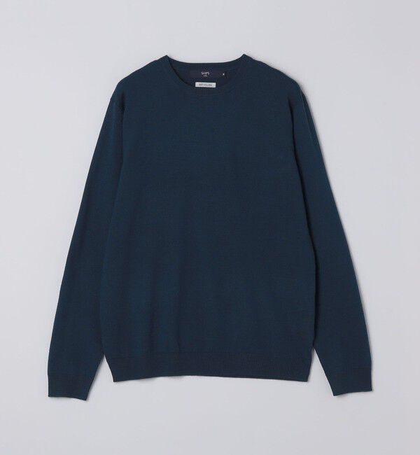 SHIPS Colors 「SHIPS Colors:〈手洗い可能〉アンチピリング 12ゲージ クルーネック ニット」|ニット・セーター|ブルー