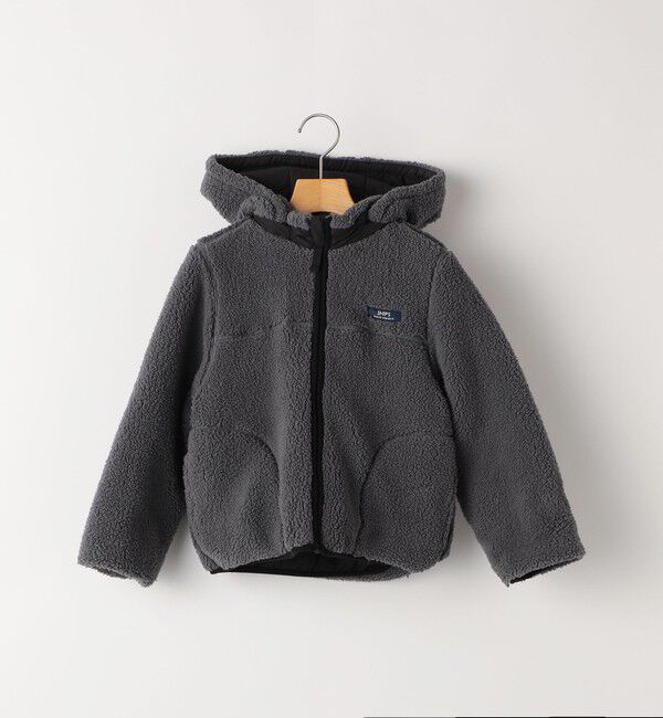 SHIPS KIDS「SHIPS KIDS:100～130cm/〈洗濯機可能〉ボア リバーシブル ジャケット」|ブルゾン・スタジャン|