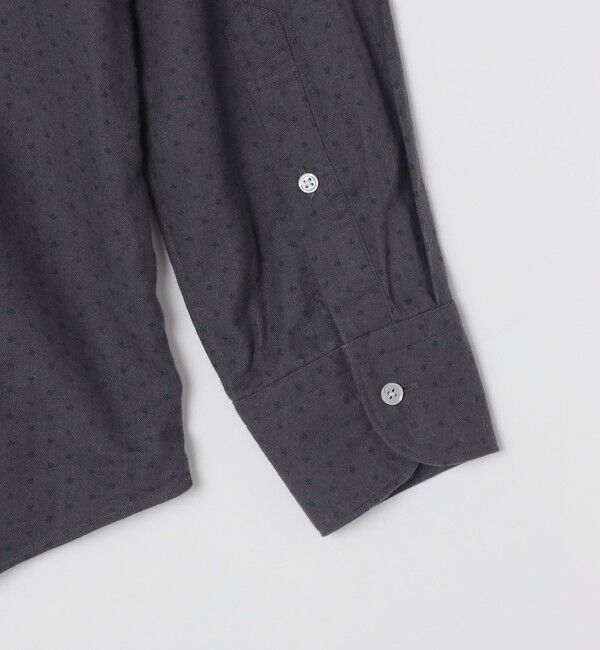 SHIPS Colors 「SHIPS Colors:コットン フランネル 小紋柄 プリント ワイドカラー シャツ」|シャツ・ブラウス|