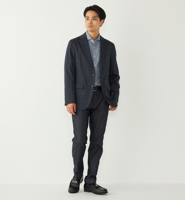 SHIPS Colors 「SHIPS Colors:コットン フランネル 小紋柄 プリント ワイドカラー シャツ」|シャツ・ブラウス|