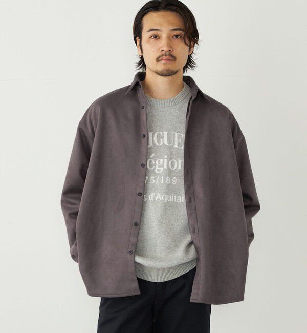 SHIPS Colors 「SHIPS Colors:〈手洗い可能〉モール ジャカード ロゴ ニット」|ニット・セーター|