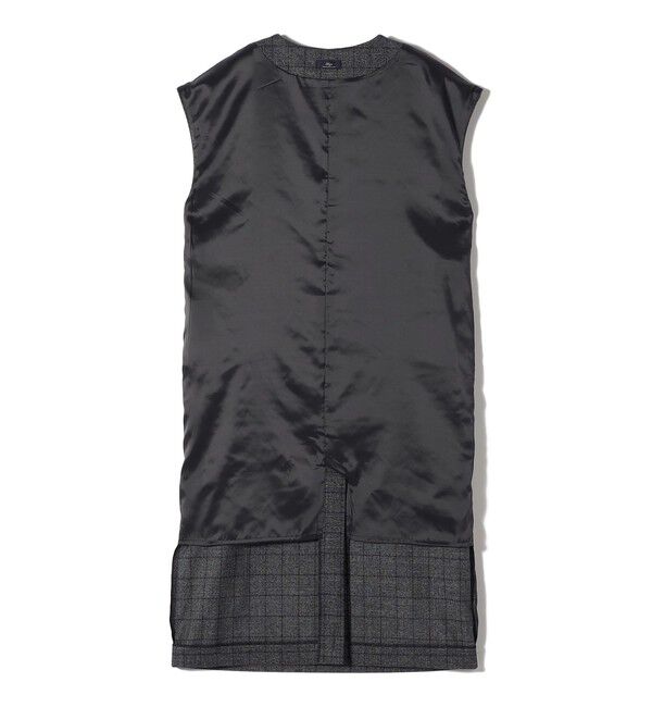 SHIPS for women「SHIPS Primary Navy Label:〈手洗い可能〉チェック / 無地 スキッパー ワンピース」|ワンピース|