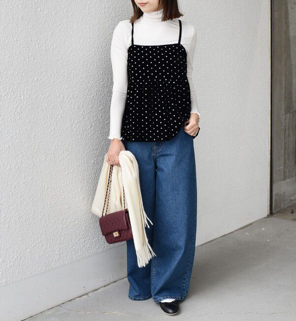 SHIPS Colors 「SHIPS Colors:〈手洗い可能〉グリッタープリント ポリエステルベロア キャミソール」|その他|