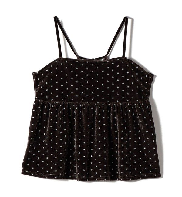 SHIPS Colors 「SHIPS Colors:〈手洗い可能〉グリッタープリント ポリエステルベロア キャミソール」|その他|