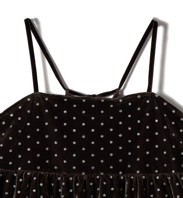 SHIPS Colors 「SHIPS Colors:〈手洗い可能〉グリッタープリント ポリエステルベロア キャミソール」|その他|