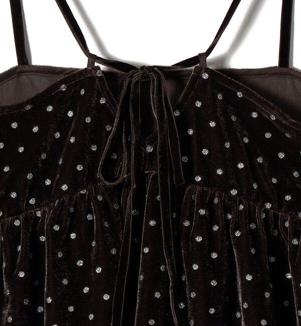 SHIPS Colors 「SHIPS Colors:〈手洗い可能〉グリッタープリント ポリエステルベロア キャミソール」|その他|